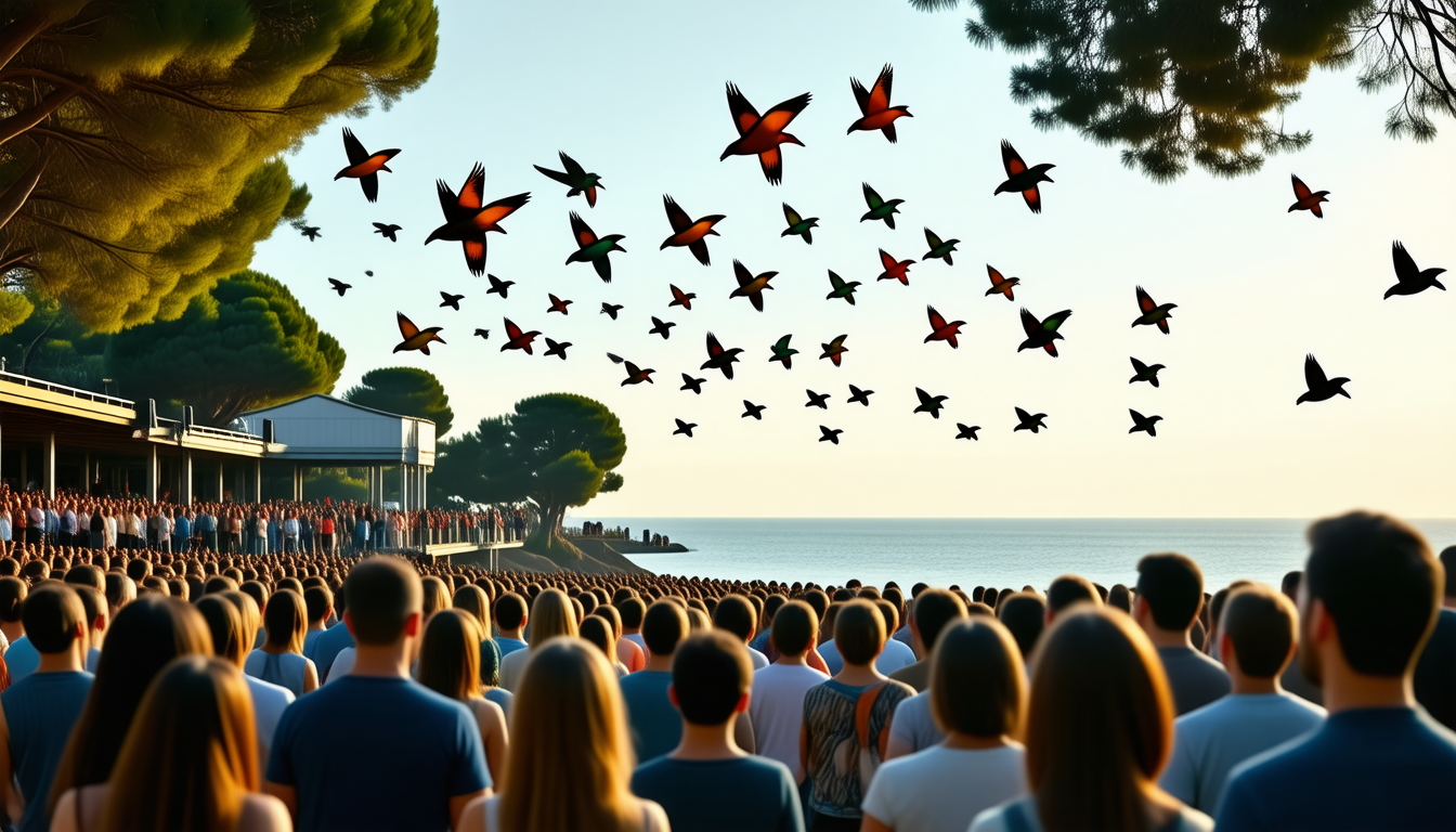assistez à une journée magique à saint-brevin-les-pins où des oiseaux en liberté enchantent et émerveillent le public lors d'une avant-première inoubliable. vivez l'émotion d'une rencontre unique avec ces créatures majestueuses.