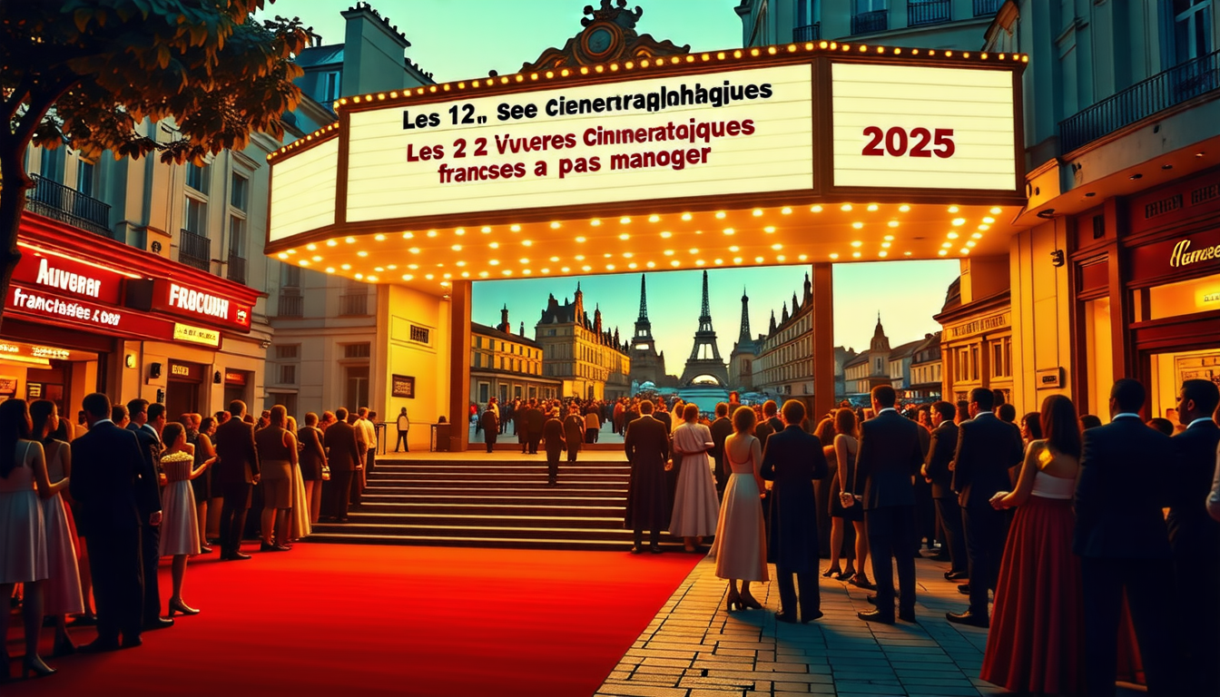 découvrez les 12 œuvres cinématographiques françaises incontournables de 2025. plongez dans un univers de créativité et d'émotions à travers des films qui vont marquer l'année. ne manquez pas ces récits captivants qui reflètent le meilleur du cinéma français.