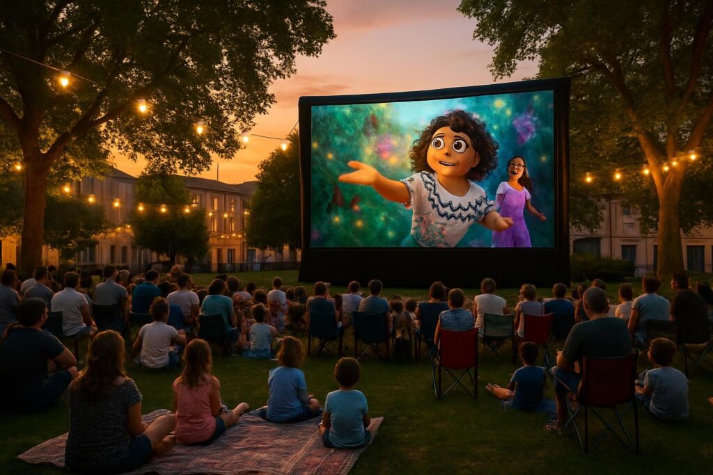 participez à la séance de cinéma en plein air à graulhet le 16 août avec la projection du film d'animation encanto. une soirée magique pour toute la famille sous les étoiles.