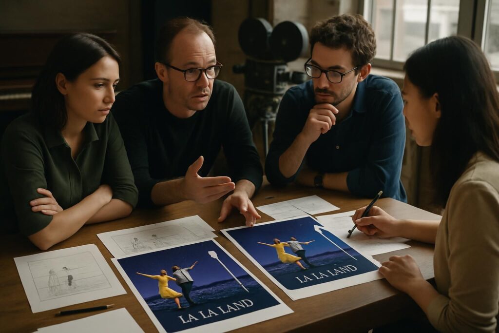 découvrez les raisons qui ont conduit à la légère modification de l’affiche du film « la la land » de damien chazelle avant sa re-sortie en salles.