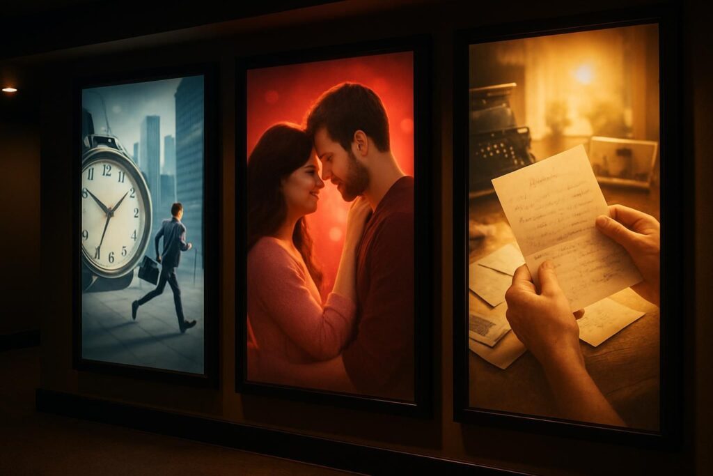 découvrez à l'affiche cette semaine au cinéma : «amour(s)», «retour avant 15h» et «lettres d'amour de ma grand-mère». trois films incontournables à ne pas manquer pour une expérience cinématographique inoubliable.