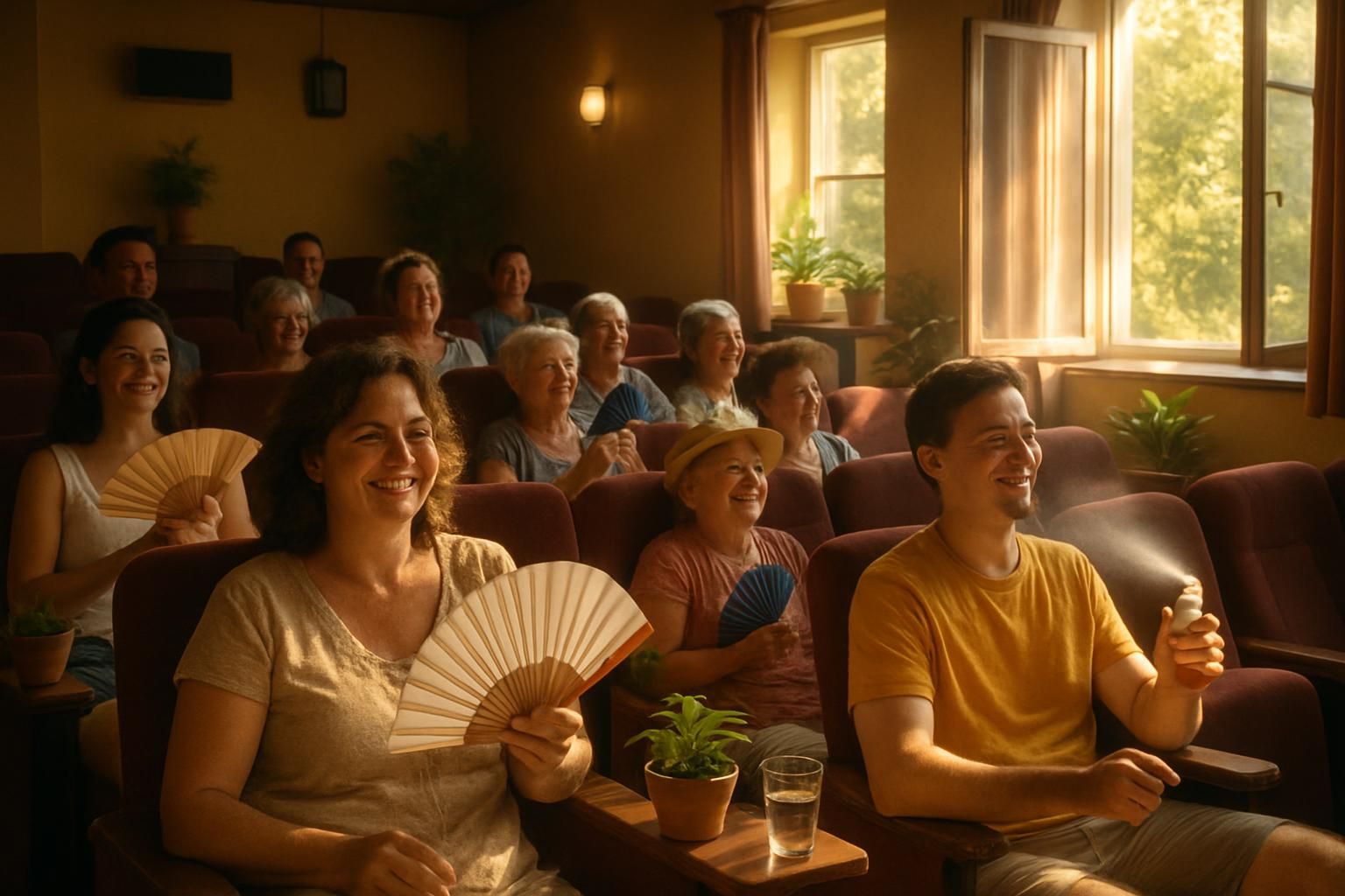 à jarny, les petites salles de cinéma vivent un été lumineux et chaleureux, attirant les spectateurs malgré l'absence de climatisation.