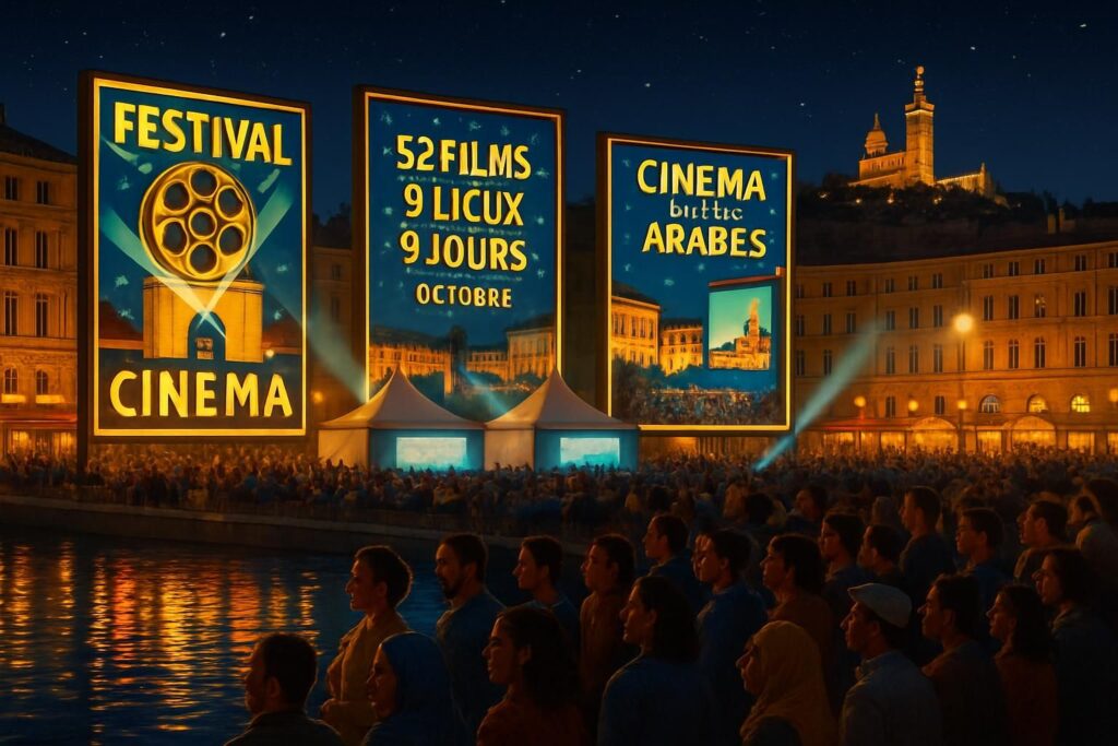 découvrez le festival cinémas des mondes arabes à marseille, du 10 au 18 octobre, avec 52 films projetés dans 9 lieux emblématiques pour célébrer la richesse du cinéma arabe.