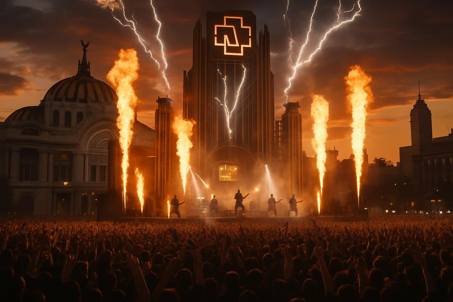 plongez dans l'univers de rammstein cet automne en revivant leur concert monumental à mexico city sur grand écran. une expérience unique à ne pas manquer !